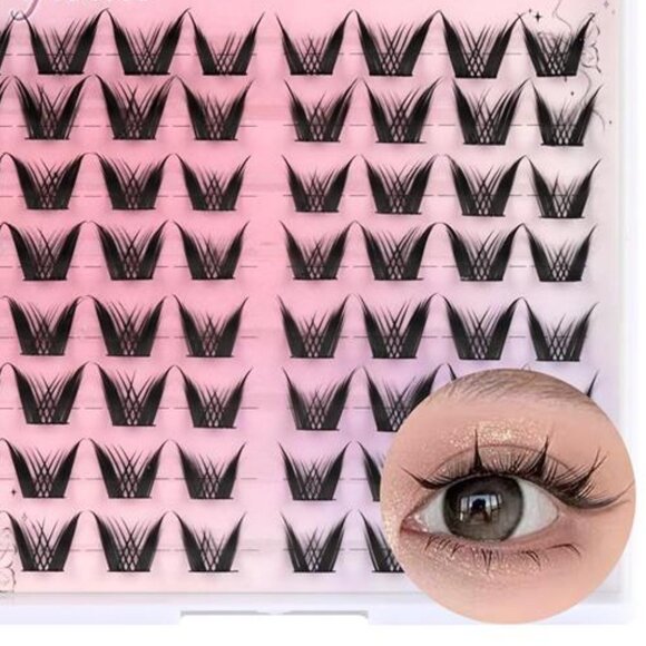 Manga Lash Clusters Spiky Eyelash Clusters C Curl Cluster Eyelash Extensions - Picture 1 of 6
